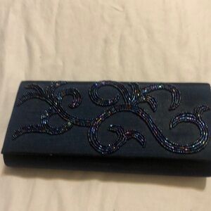 Nina Sequined Evening Bag Blue